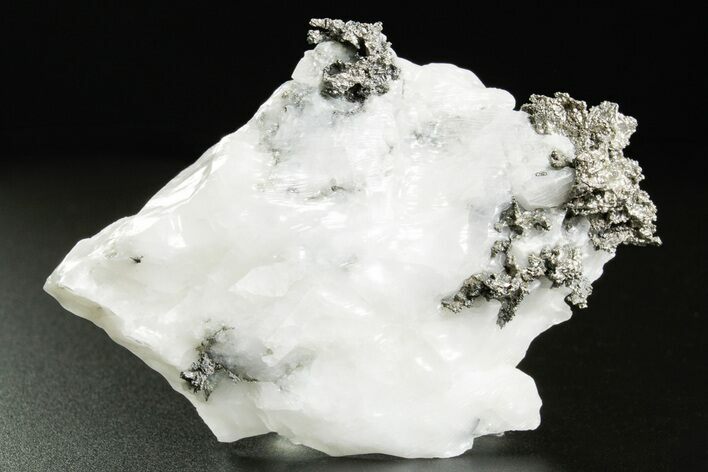 Native Silver in Calcite - Morocco #362822